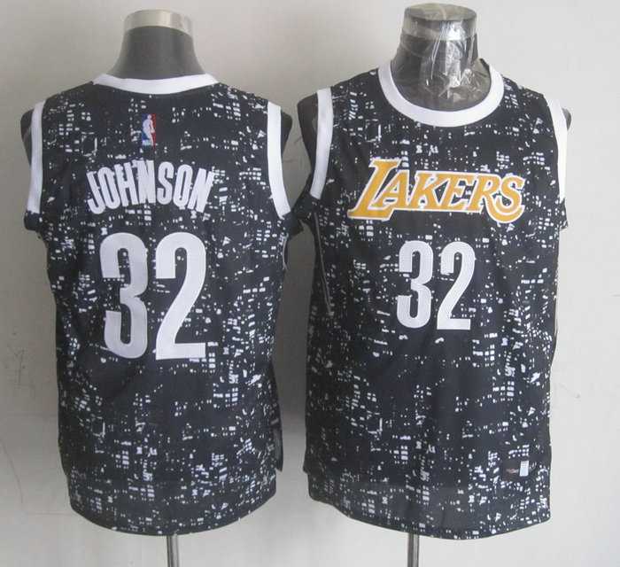 Los Angeles Lakers #32 Magic Johnson Black City Luminous Stitched Jersey,We sell and wholesale Los Angeles Lakers #32 Magic Johnson Black City Luminous Stitched Jersey on line form chian!